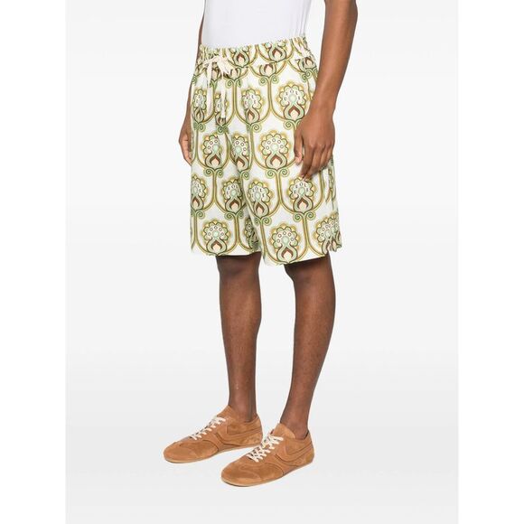Drole De Monsieur Green Shorts - Tailored Shorts Men